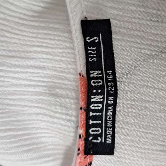 Cotton On White Red Floral Romantic V-Neck Boho High Low Wrap Maxi Dress Size S - Picture 13 of 14